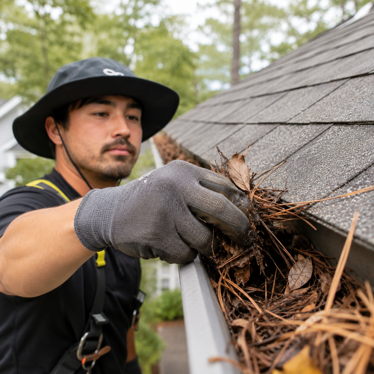 Residential gutter cleaning in Humboldt County